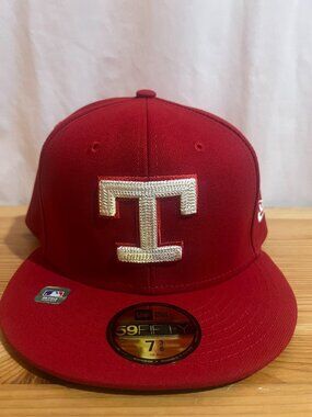 Texas Rangers New Era Red 2026 City Connect 59FIFTY Fitted Hat Size 7 3/8 New